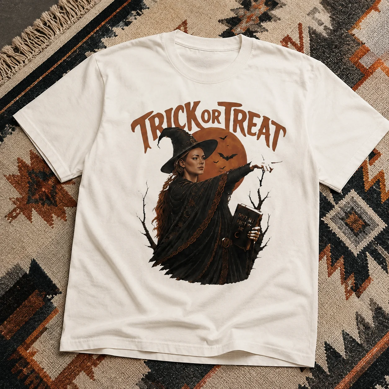 Sophie CunninghamTrick or Treat Vintage Witch Graphic Tee for Halloween