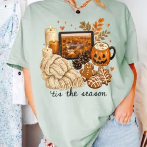 Gilmore Girls Tis The Season Fall Aesthetic Tee Cozy Autumn Stars Hollow T-Shirt