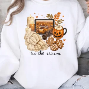 Gilmore Girls Tis The Season Fall Aesthetic Tee Cozy Autumn Stars Hollow T-Shirt