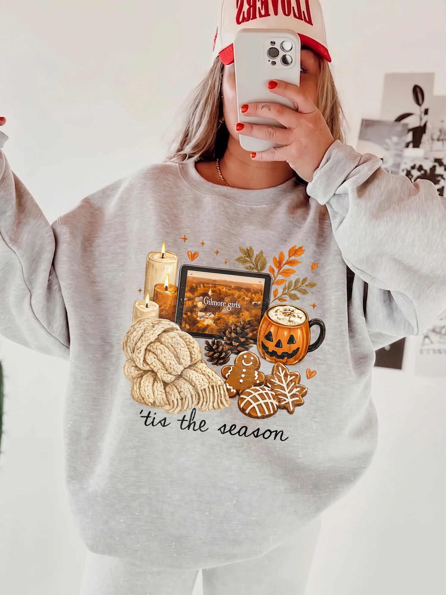 Gilmore Girls Tis The Season Fall Aesthetic Tee Cozy Autumn Stars Hollow T-Shirt