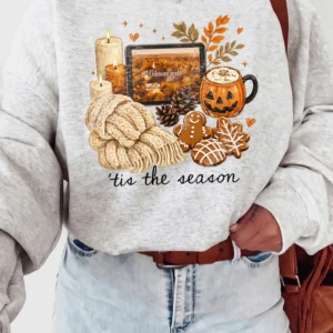 Gilmore Girls Tis The Season Fall Aesthetic Tee Cozy Autumn Stars Hollow T-Shirt
