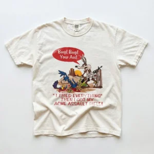 Beep Beep Your Ass Wile E. Coyote Parody Tee Retro Adult Humor Shirt