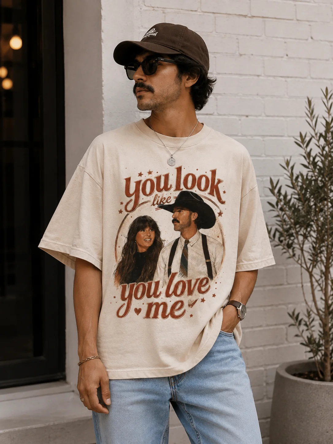 You Look Like You Love Me Vintage Western Graphic Tee for Country Music Fans