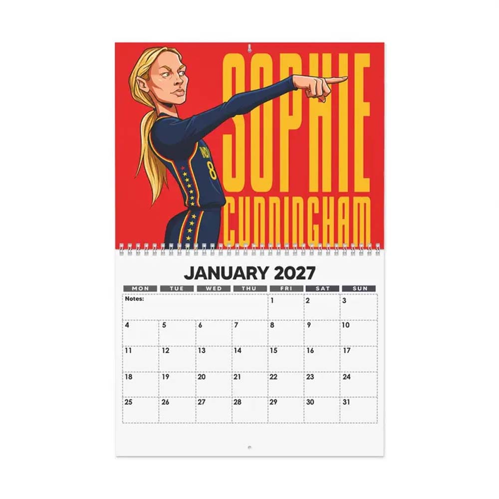 A Year of Sophie Cunningham 2027 Wall Calendar WNBA Basketball Fan Gift