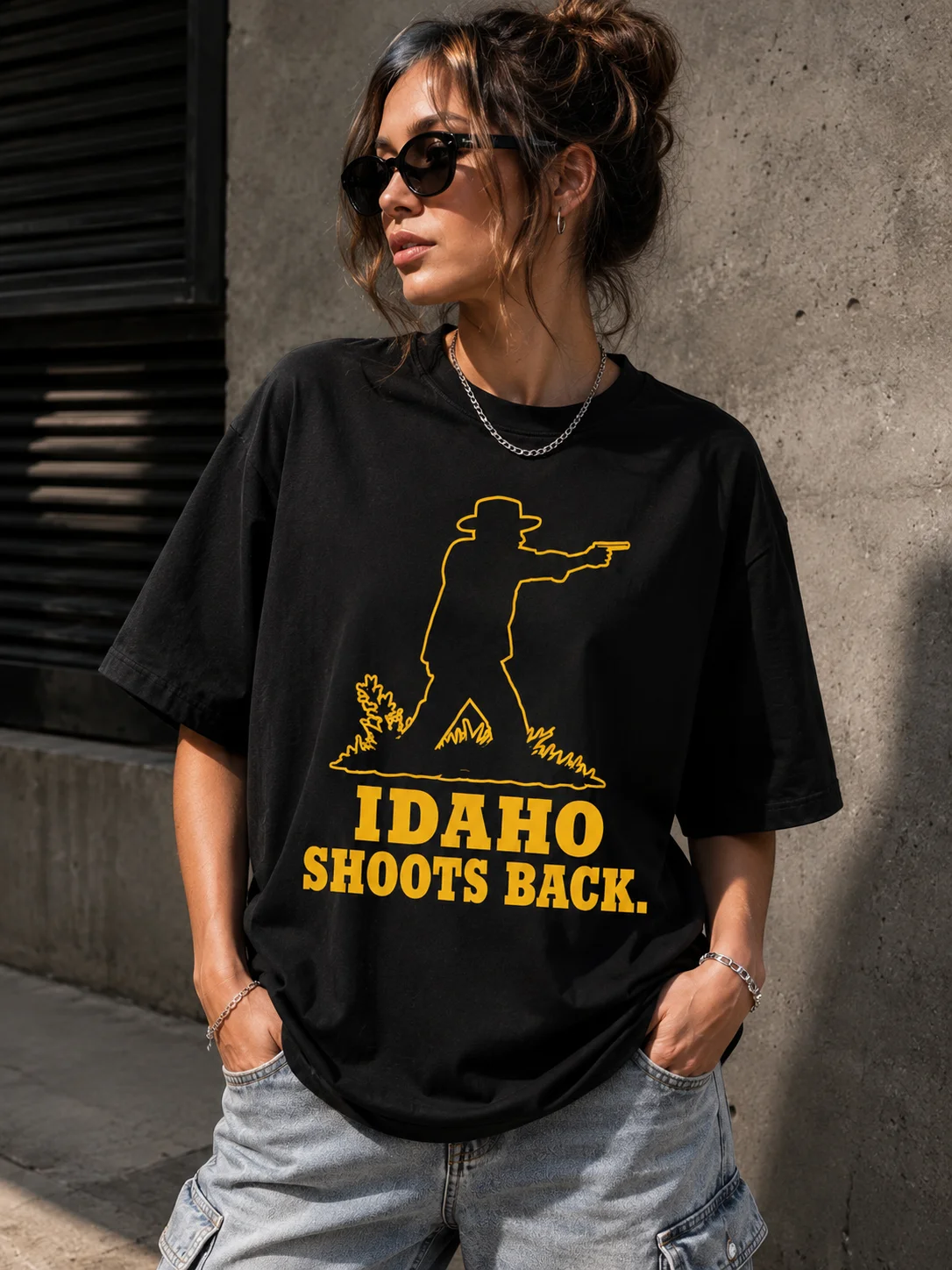 Idaho Shoots Back Tee Pro Gun Rights 2nd Amendment Shirt