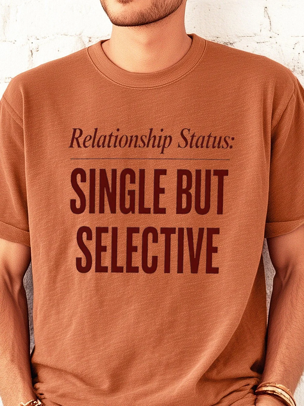 Relationship Status Single But Selective Tee Funny Dating Humor Shirt for Women