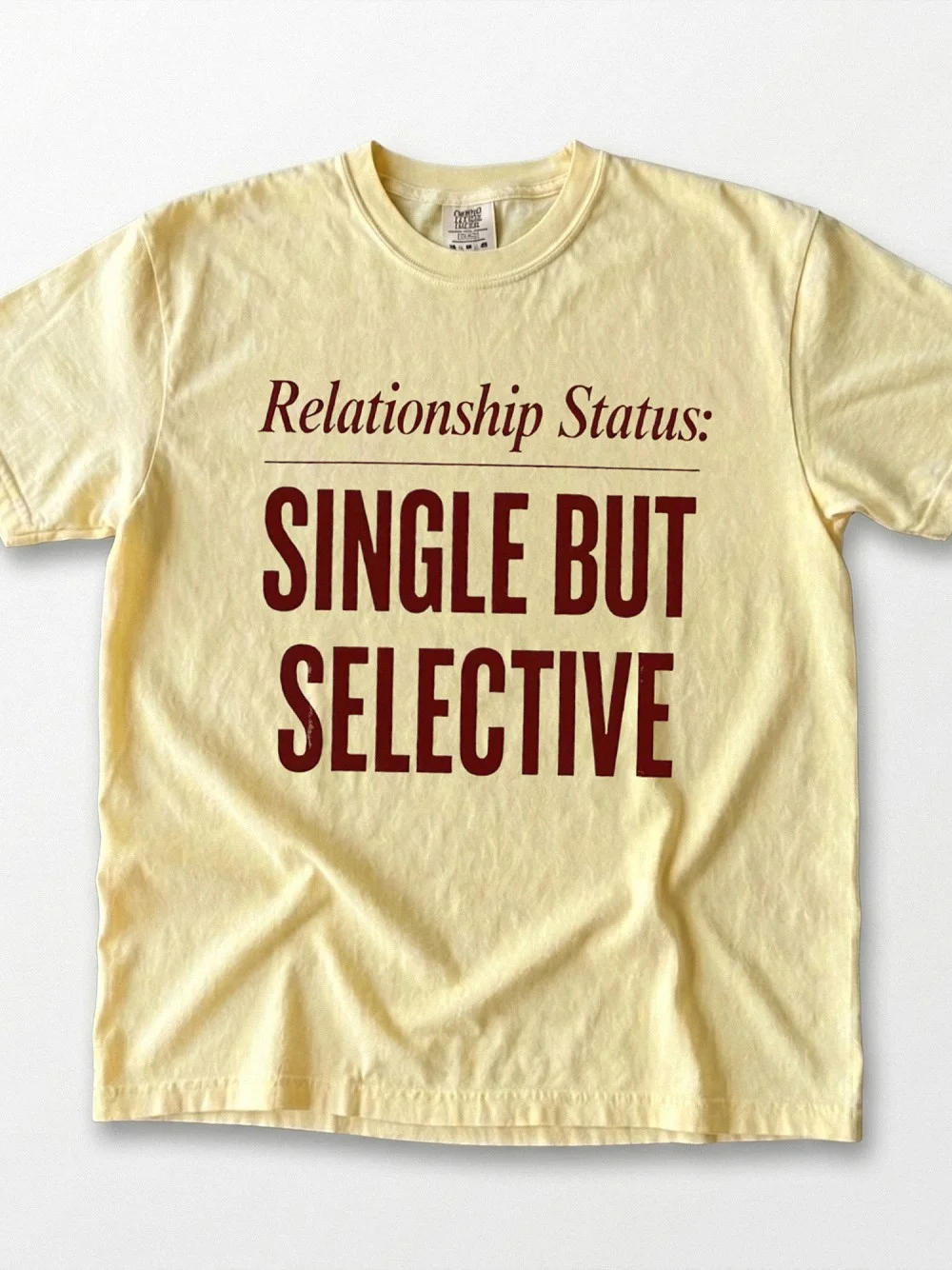 Relationship Status Single But Selective Tee Funny Dating Humor Shirt for Women