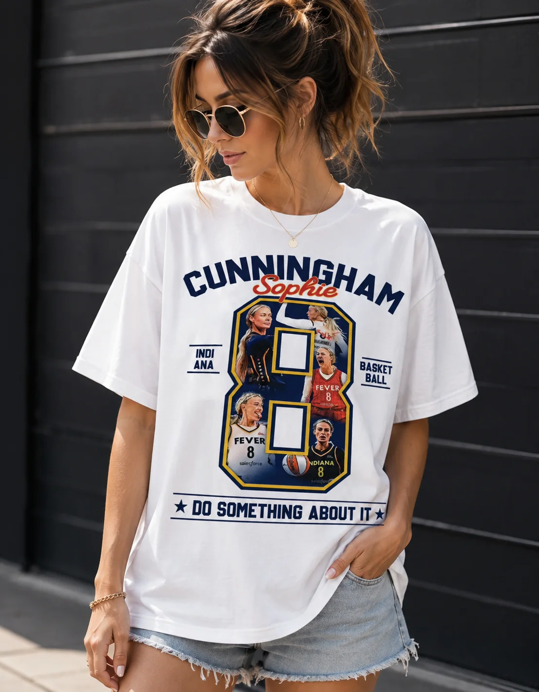Sophie Cunningham Do Something About It Custom Name Tee Indiana Basketball Shirt