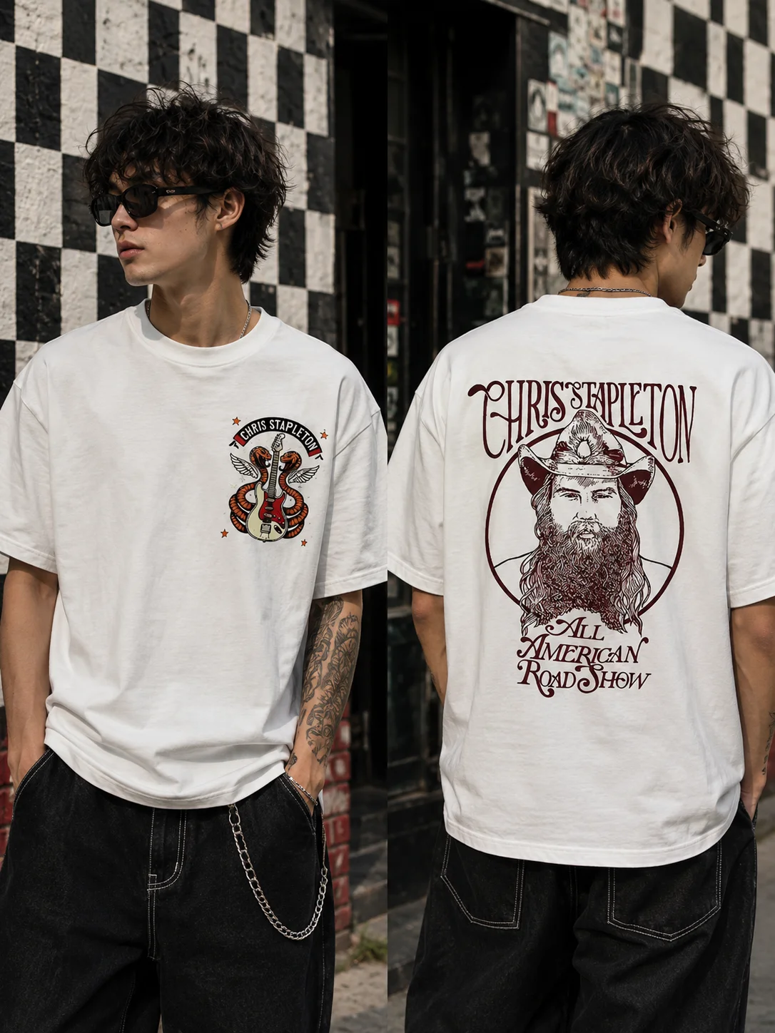 woobulk_1786075422535_0_11f783.webp Chris Stapleton All American Road Show Vintage Concert Tee Country Music Fan Gift