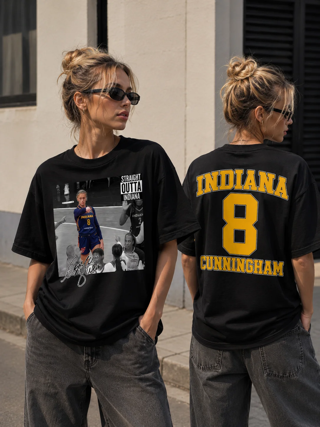 woobulk_1786075618707_0_4dbb4f.webp Straight Outta Indiana Cunningham 8 Vintage Basketball Tee