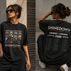Shinedown Dance Kid Dance Act II 2026 Tour Tee Black Band Concert Shirt