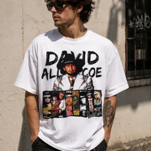 David Allan Coe Vintage Outlaw Country Tee Retro Concert Graphic Shirt
