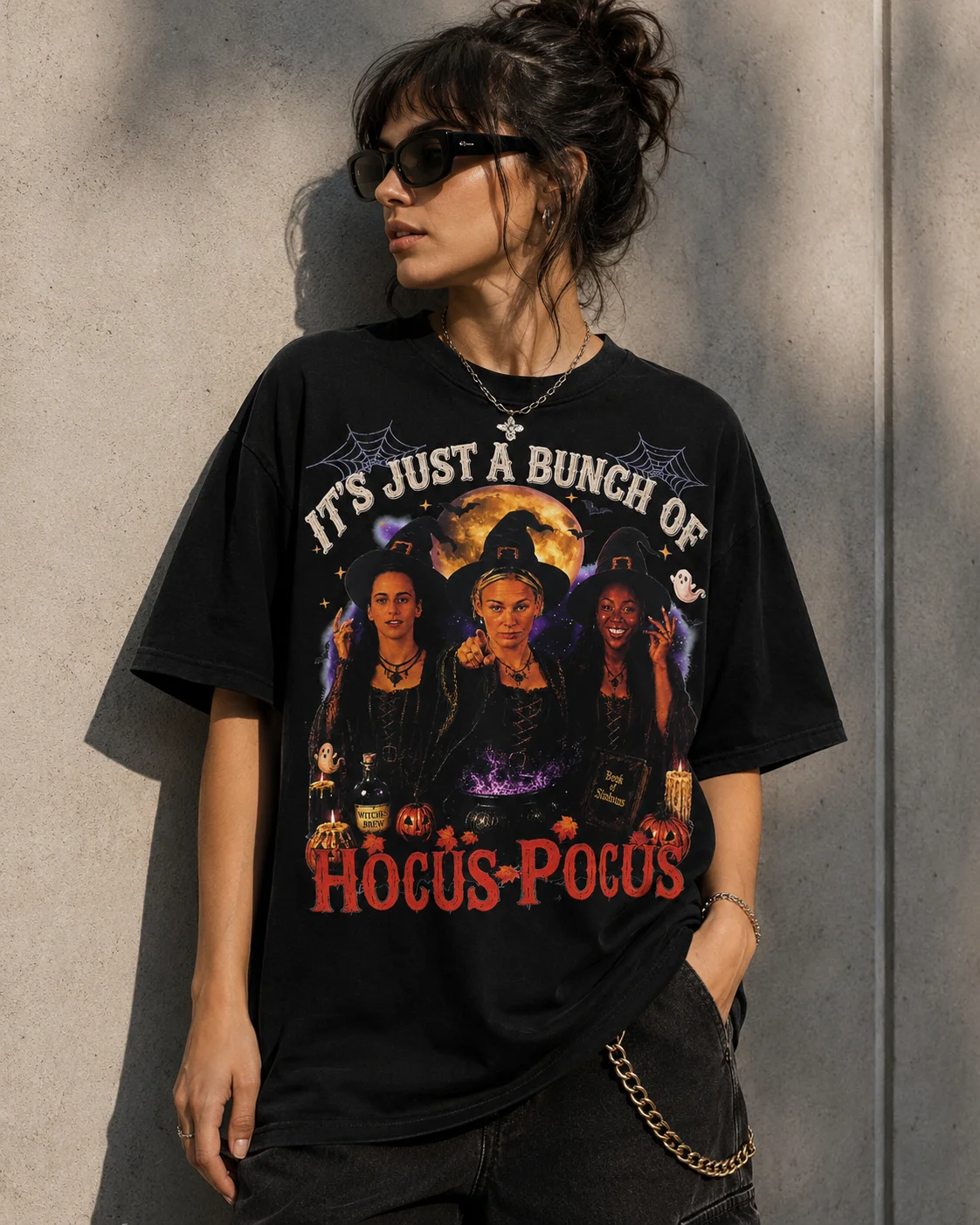 woobulk_1786095253444_0_403045.webp It's Just A Bunch Of Hocus Pocus Vintage Halloween Graphic Tee