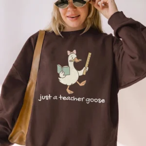 Funny Teacher Goose Tee Leading My Little Gaggle Back to School Gift