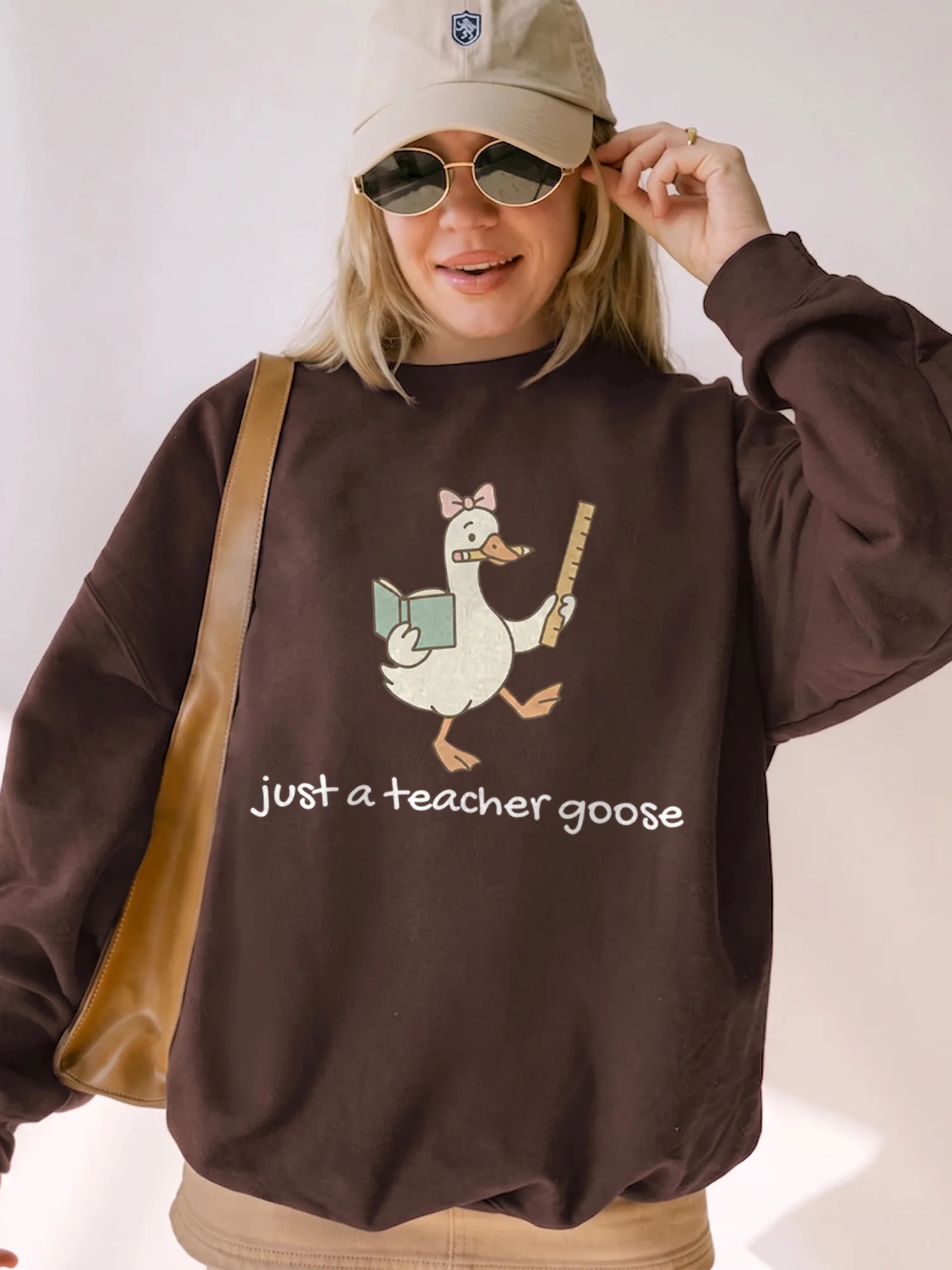 Funny Teacher Goose Tee Leading My Little Gaggle Back to School Gift