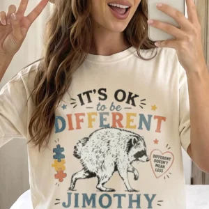 It's Ok To Be Different Custom Name Tee Different Doesn't Mean Less Autism Awareness Shirt