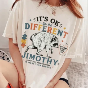 It's Ok To Be Different Custom Name Tee Different Doesn't Mean Less Autism Awareness Shirt