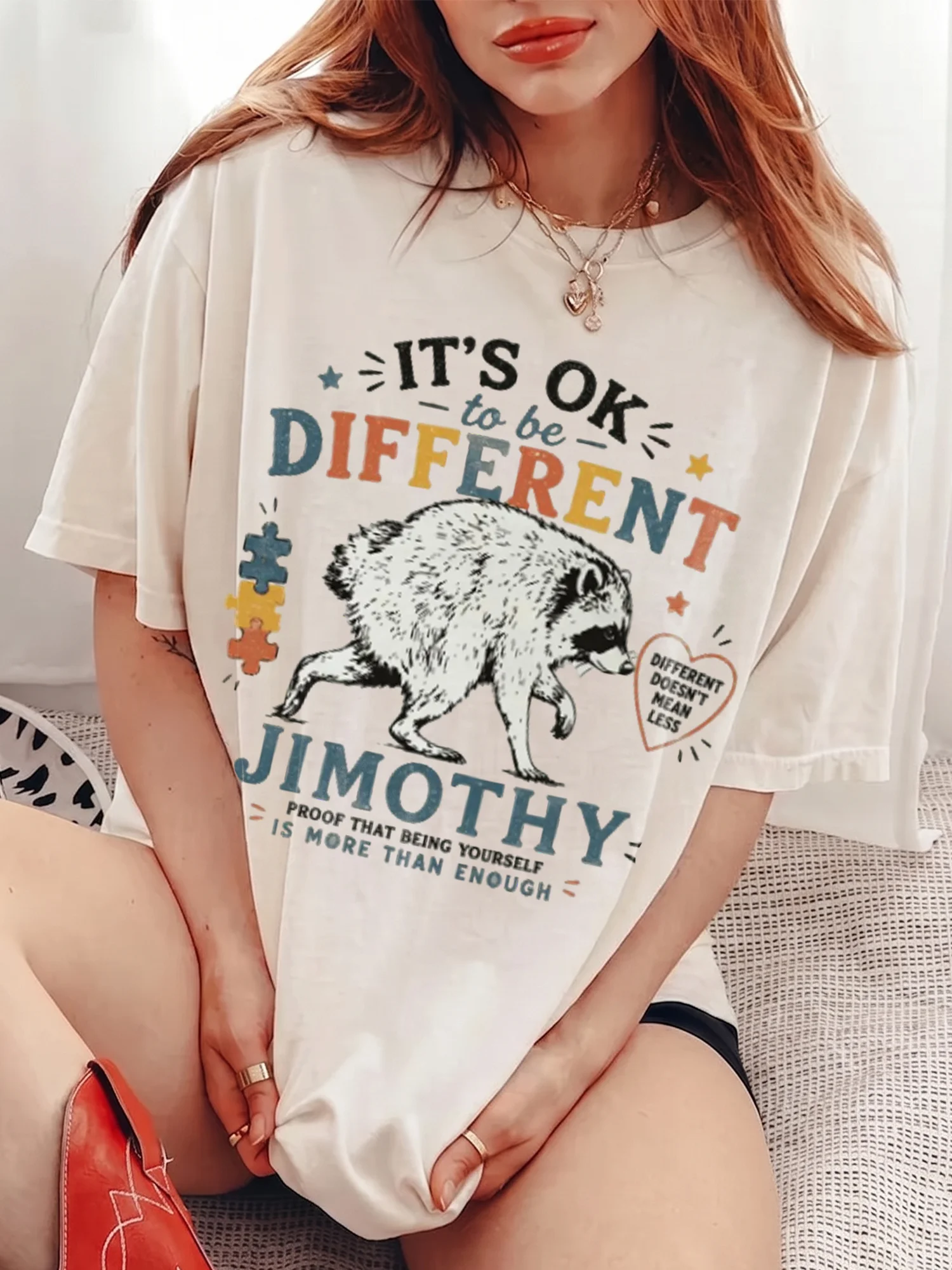 It's Ok To Be Different Custom Name Tee Different Doesn't Mean Less Autism Awareness Shirt