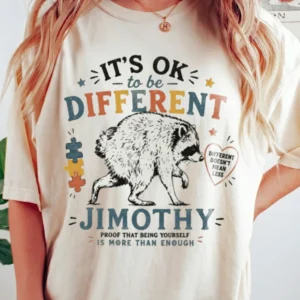 It's Ok To Be Different Custom Name Tee Different Doesn't Mean Less Autism Awareness Shirt