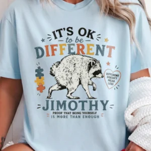 It's Ok To Be Different Custom Name Tee Different Doesn't Mean Less Autism Awareness Shirt