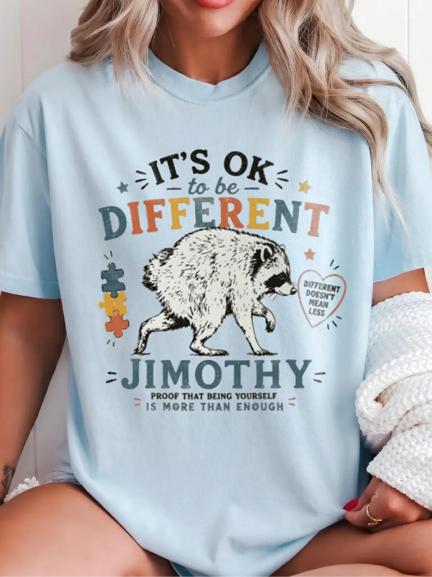 It's Ok To Be Different Custom Name Tee Different Doesn't Mean Less Autism Awareness Shirt