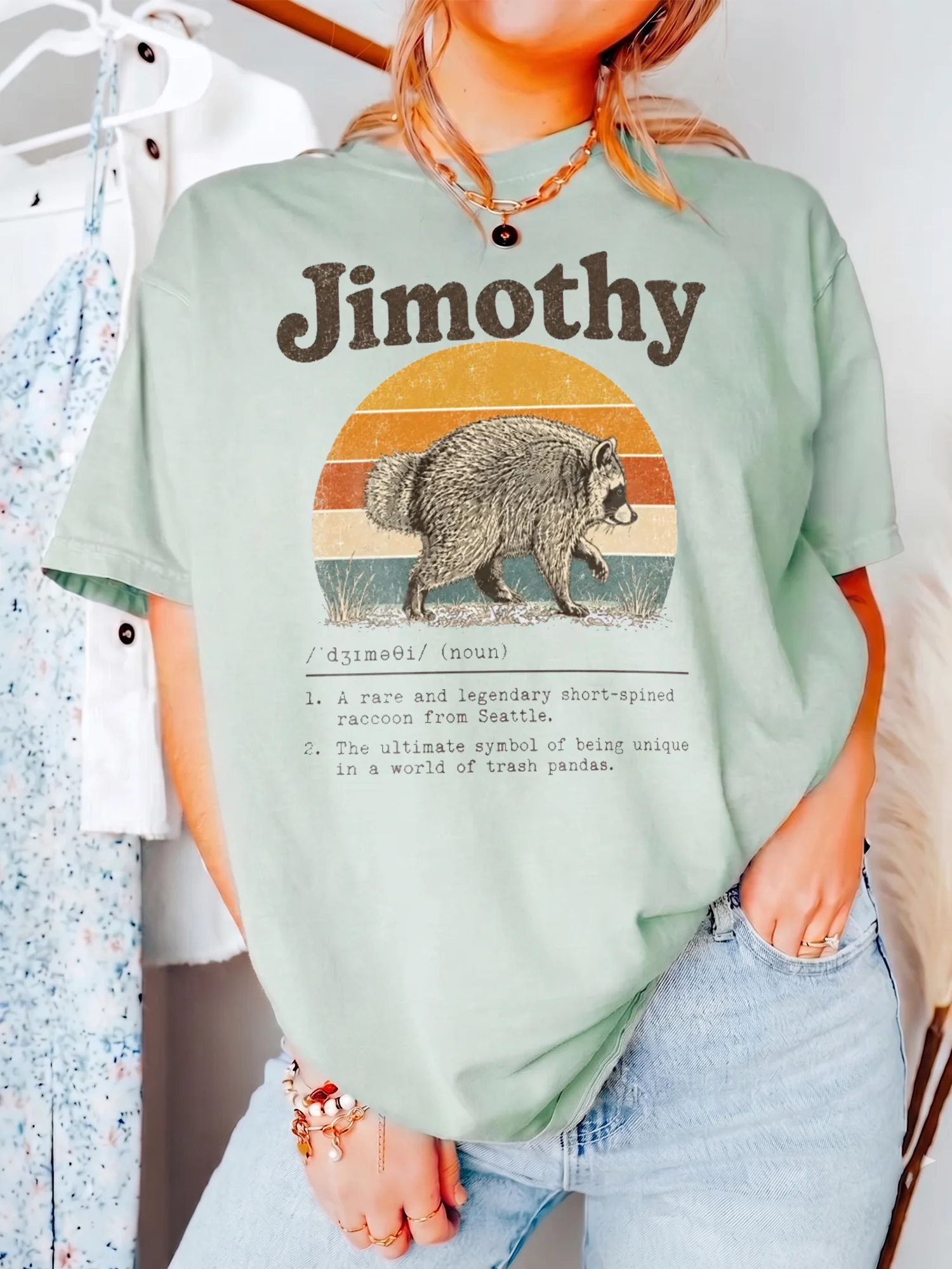 Jimothy Seattle Raccoon Meme Tee Funny Trash Panda Shirt
