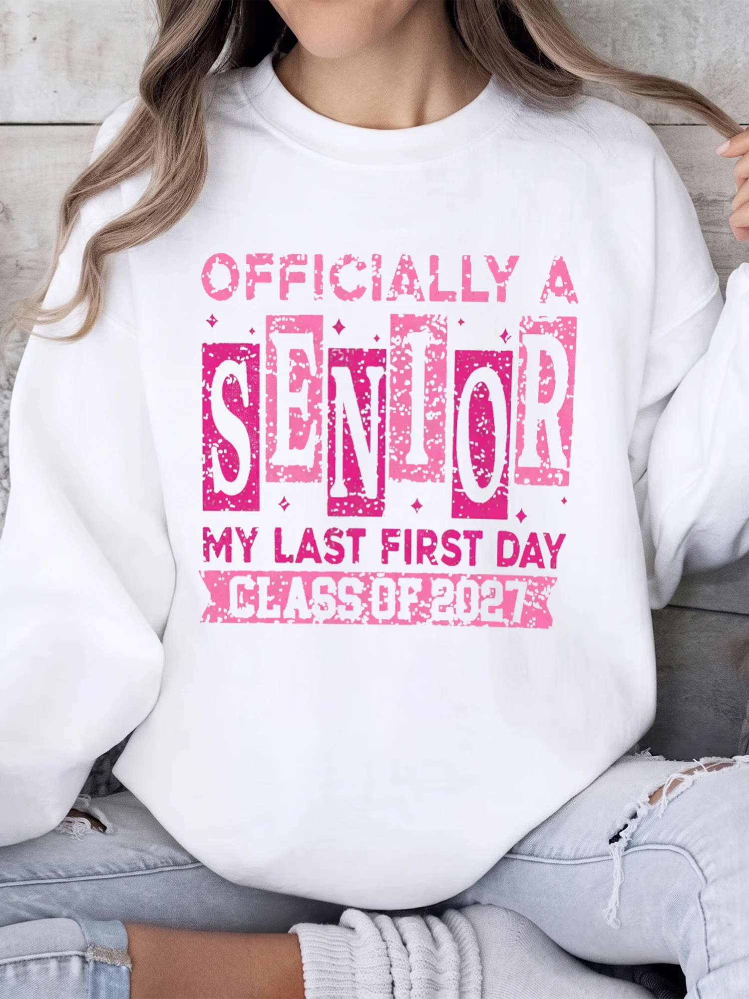 Officially a Senior My Last First Day Custom Year Tee Back to School Graphic T-Shirt