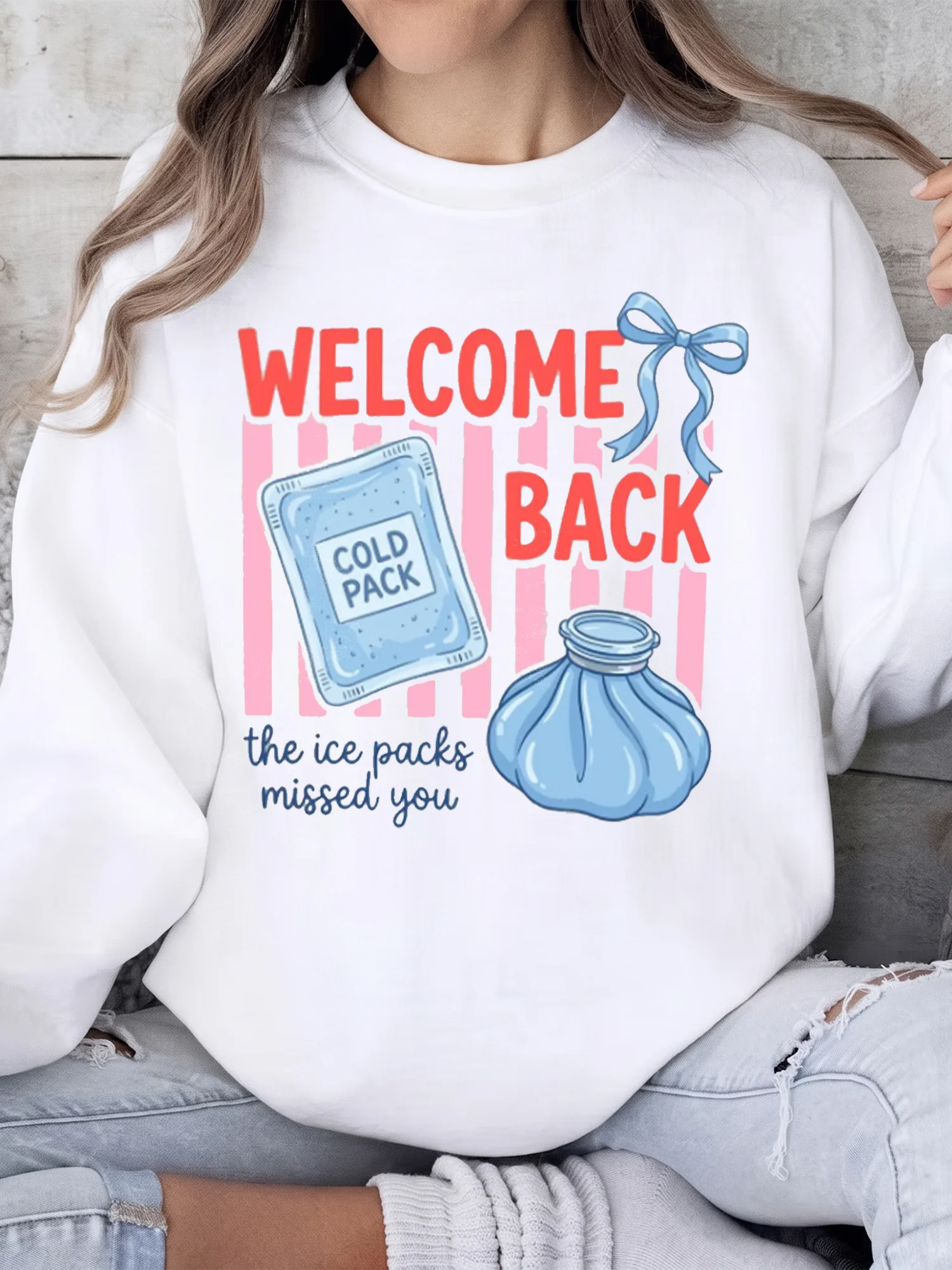 Funny School Nurse Welcome Back Tee The Ice Packs Missed You Cold Pack Humor Shirt