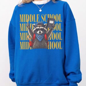 Middle School Raccoon Back to School Tee Funny First Day of School Gift for Teachers
