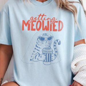 Getting MEOWIED Funny Cat Bride Tee Bachelorette Party Gift