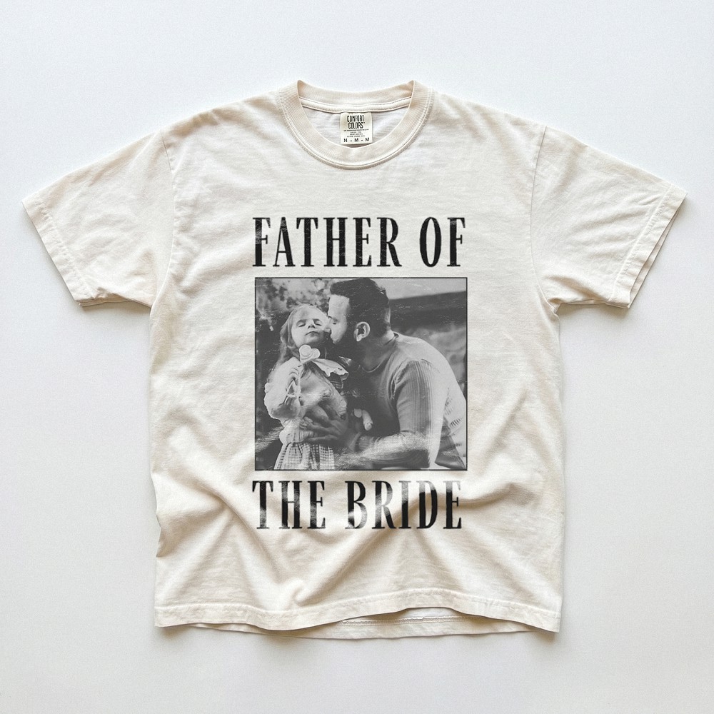 Father of the Bride Vintage Photo Tee Wedding Gift for Dad