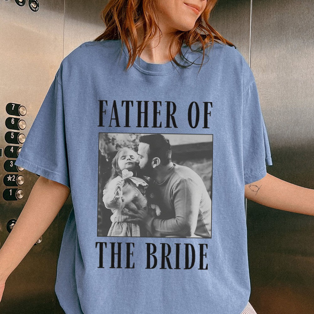 Father of the Bride Vintage Photo Tee Wedding Gift for Dad