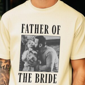 Father of the Bride Vintage Photo Tee Wedding Gift for Dad