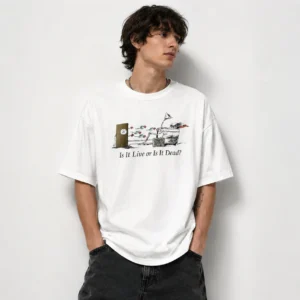 Is It Live or Is It Dead Retro Rock Quote Tee
