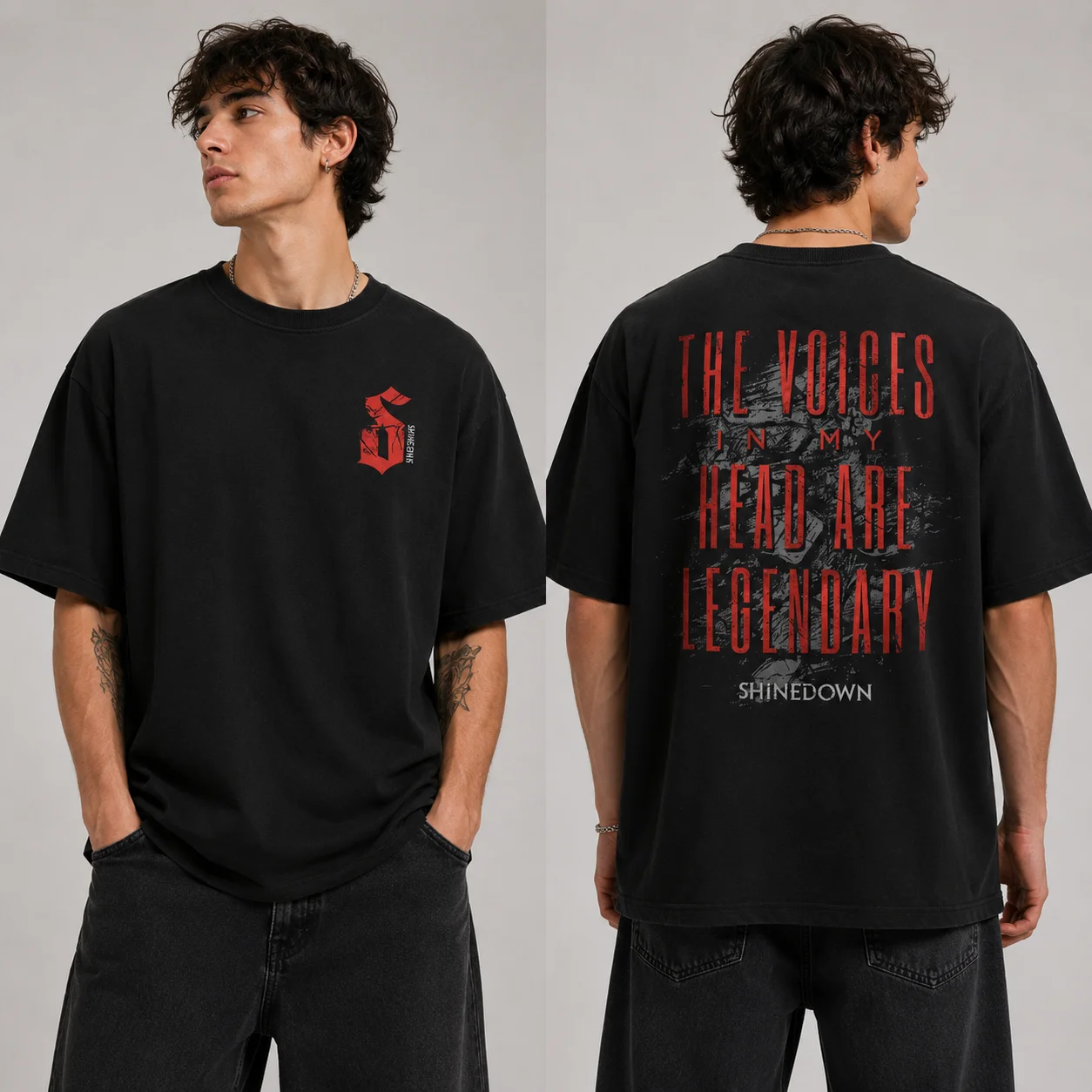 The Voices In My Head Legendary Shinedown Graphic Tee for Rock Fans