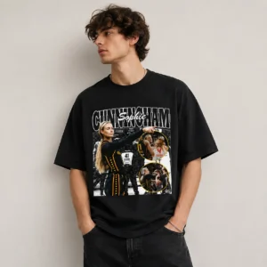 Sophie Cunningham Vintage Collage Graphic Tee for Basketball Fans