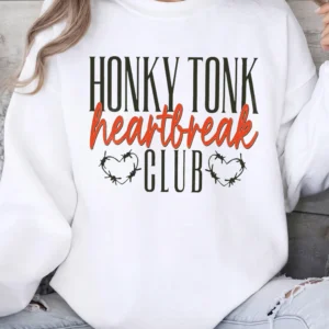 Honky Tonk Heartbreak Club Vintage Country Tee for Women