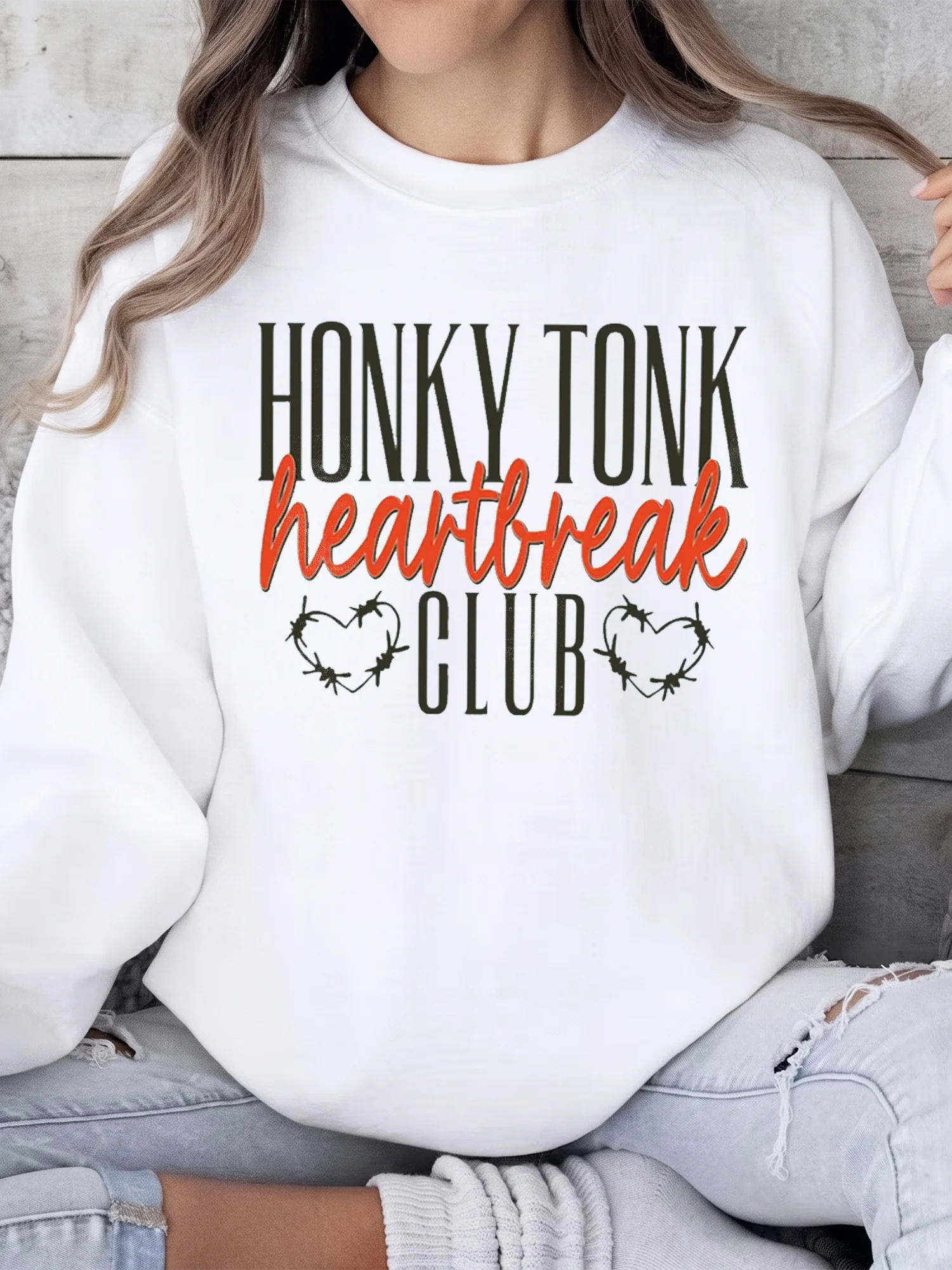 Honky Tonk Heartbreak Club Vintage Country Tee for Women
