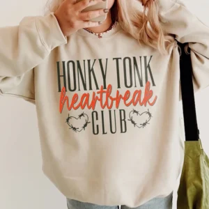 Honky Tonk Heartbreak Club Vintage Country Tee for Women