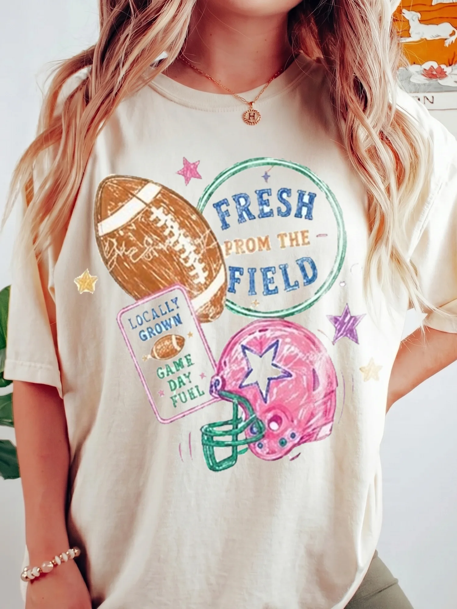 Game Day Football Sweatshirt Farm Fresh Tailgate Pullover