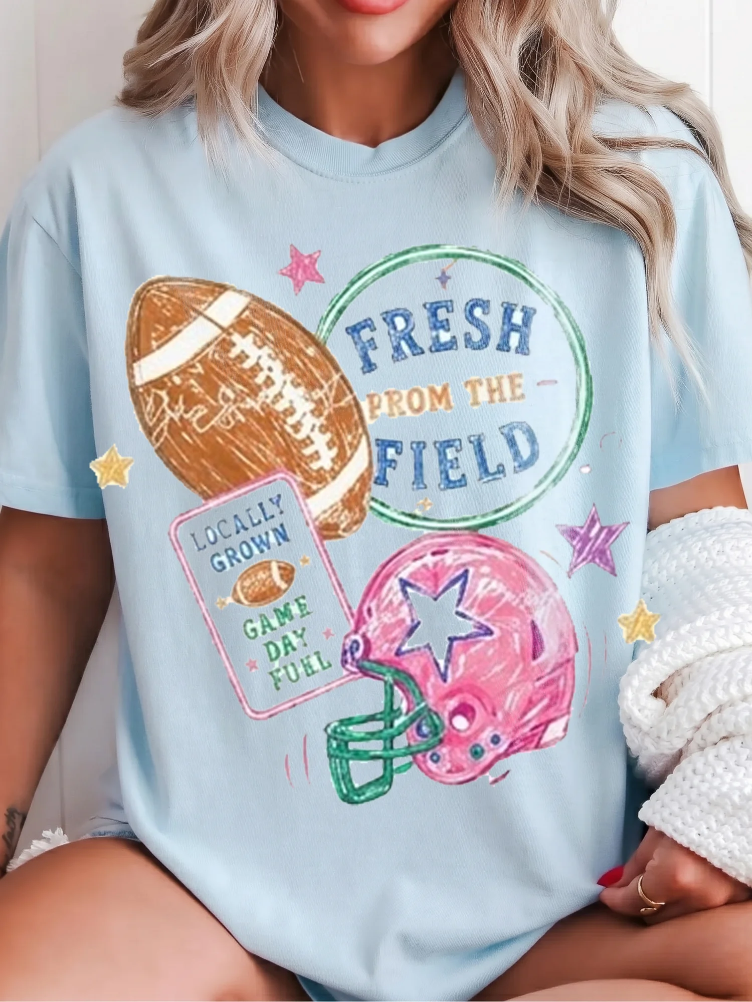 Game Day Football Sweatshirt Farm Fresh Tailgate Pullover