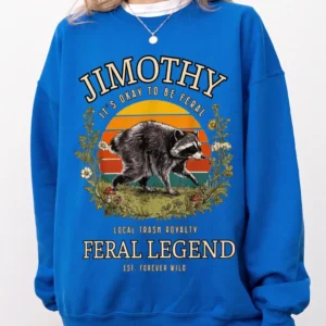 Feral Raccoon Custom Name Tee Local Trash Royalty Chaotic Humor Graphic Shirt