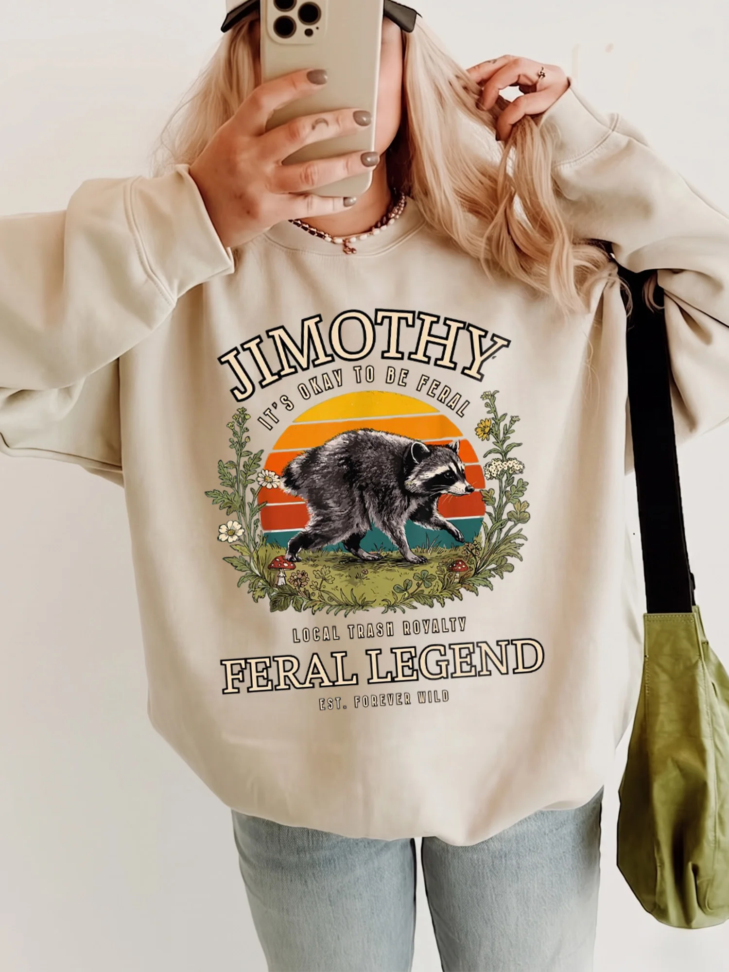Feral Raccoon Custom Name Tee Local Trash Royalty Chaotic Humor Graphic Shirt