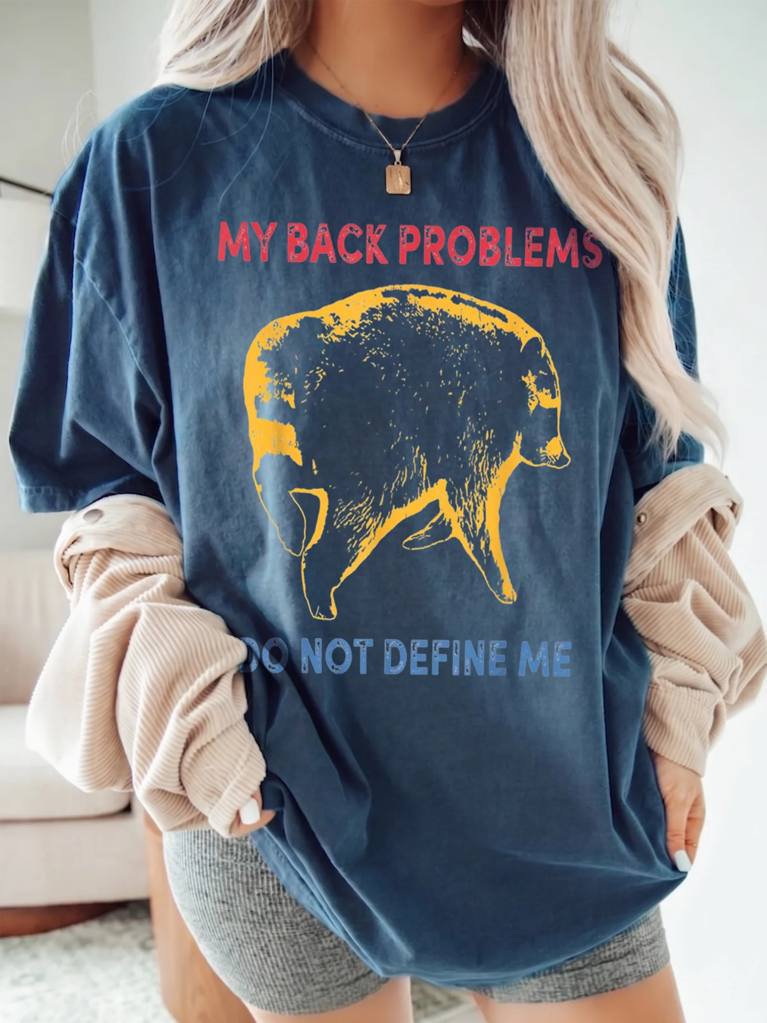 My Back Problems Do Not Define Me Tee Chronic Pain Awareness Buffalo Graphic Shirt
