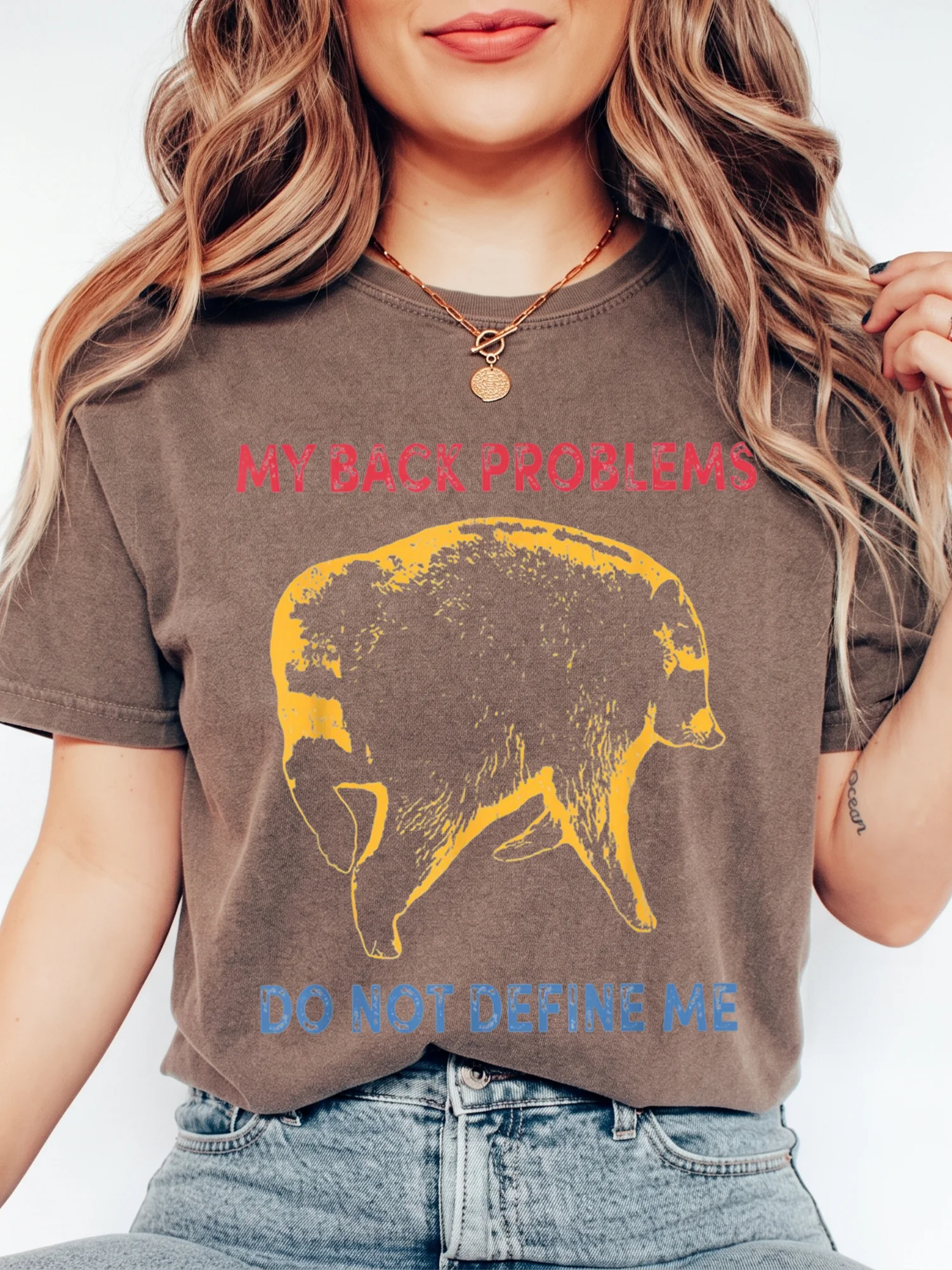 My Back Problems Do Not Define Me Tee Chronic Pain Awareness Buffalo Graphic Shirt