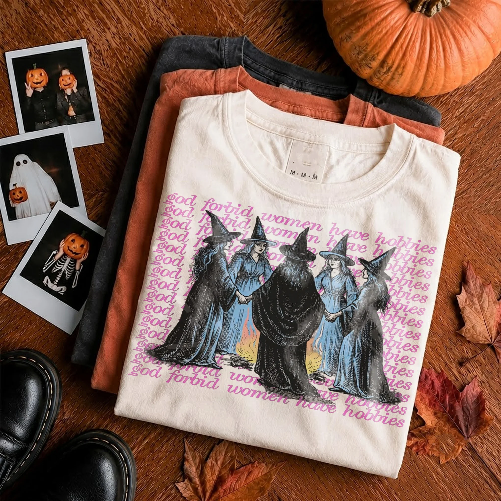 God Forbid Women Have Hobbies Witchy Tee Sarcastic Halloween Shirt