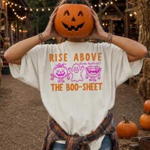 Halloween Kindness Spooky Season Tee Rise Above The Boo Sheet Fall Teacher Shirt