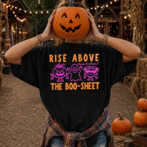 Halloween Kindness Spooky Season Tee Rise Above The Boo Sheet Fall Teacher Shirt