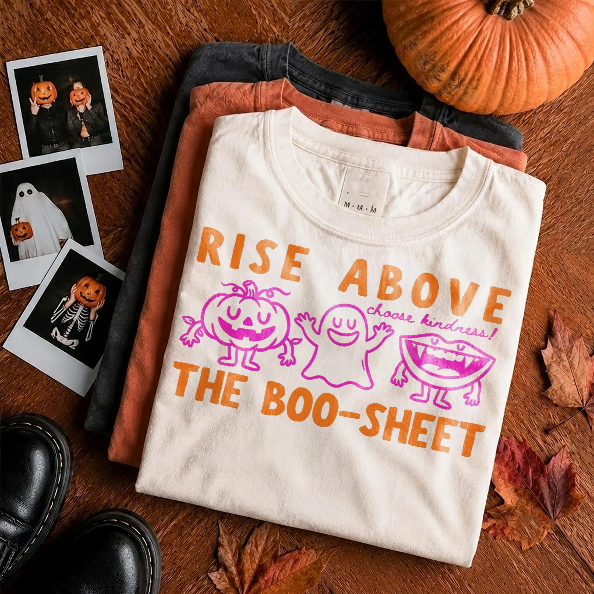 Halloween Kindness Spooky Season Tee Rise Above The Boo Sheet Fall Teacher Shirt