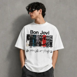 Slippery When Wet Bon Jovi Retro Concert Tee